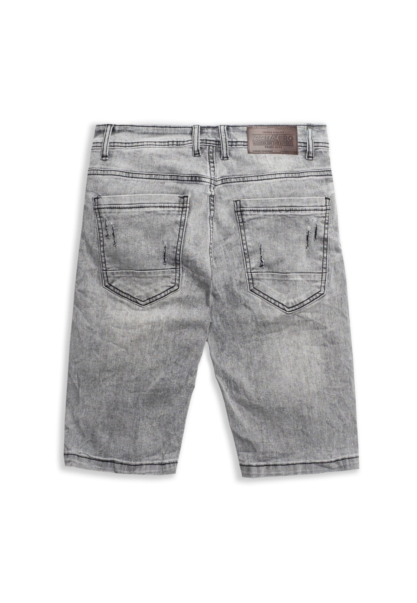 BERMUDA NEGRA GASTADA PAINTED SHORT - AREA ZERO