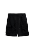 BERMUDA NEGRA SIDE POCKETS WAIST BAND SHORT