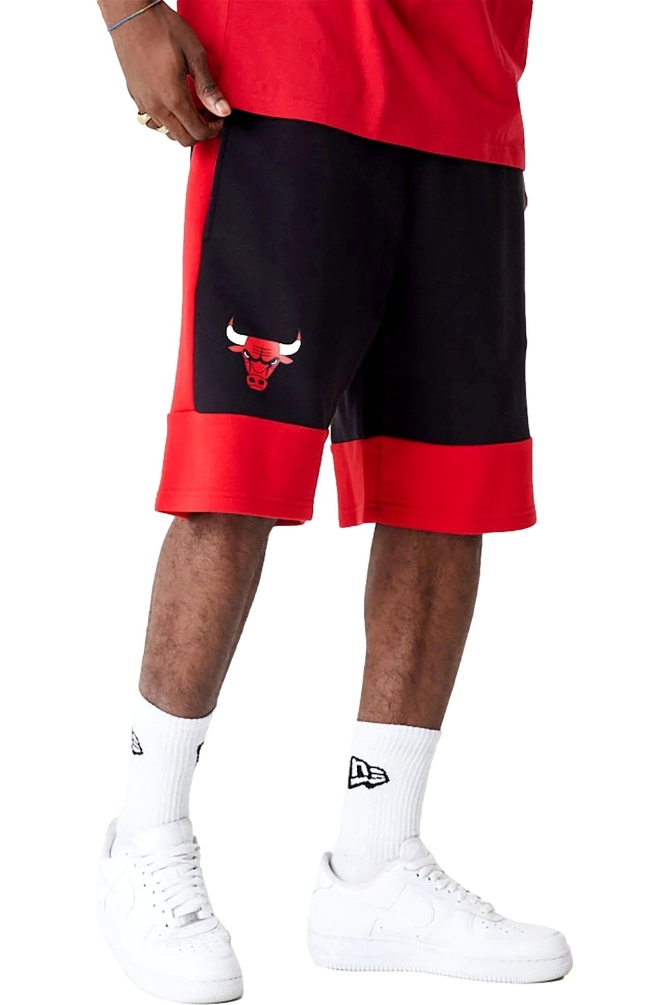 BERMUDA NEW ERA NEGRA BULLS NBA COLOUR BLOCK SHORTS - AREA ZERO