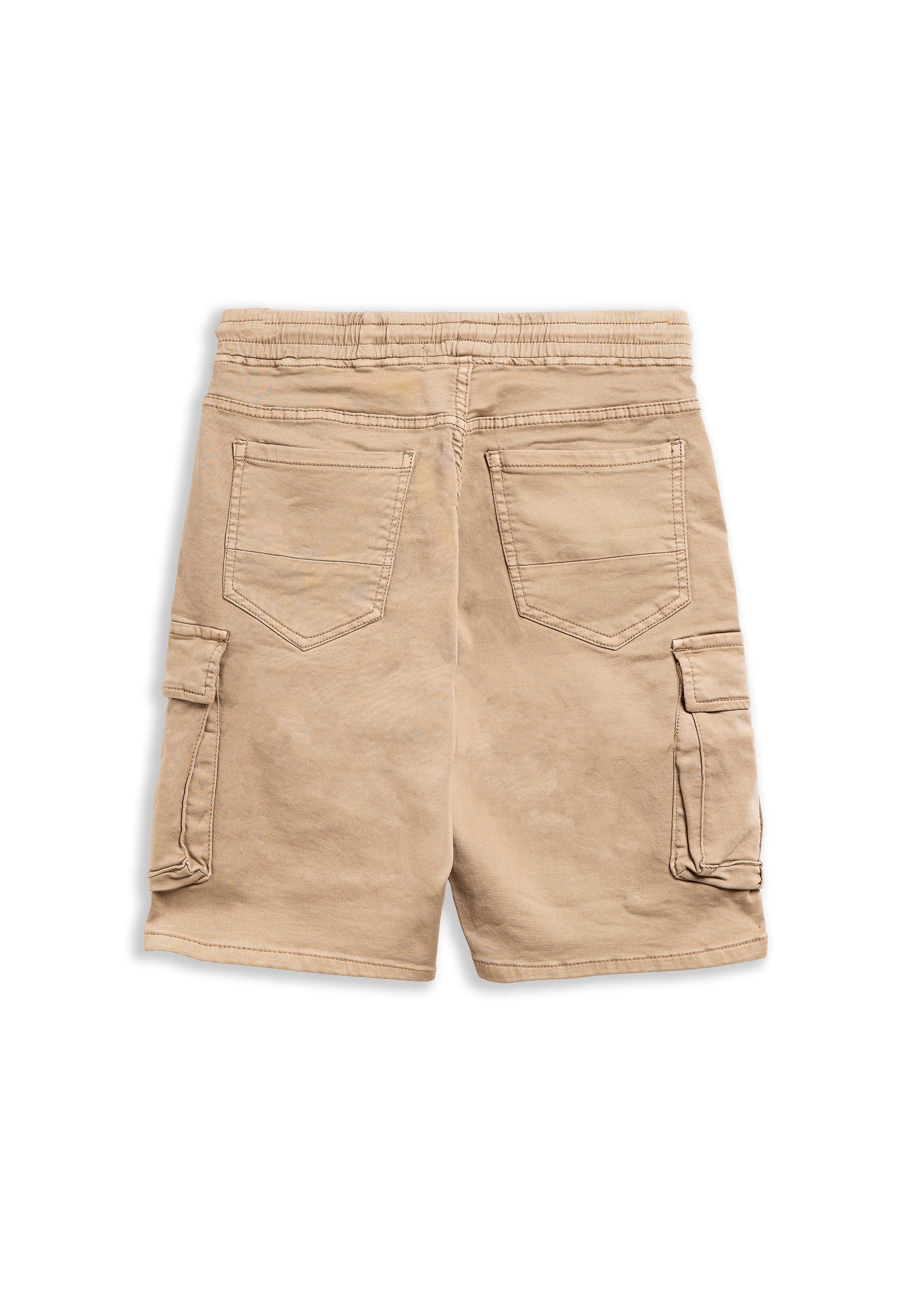 BERMUDA TOSTADA SIDE POCKETS WAIST BAND SHORT