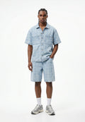 CONJUNTO DEMIN METAL MESH SHIRT