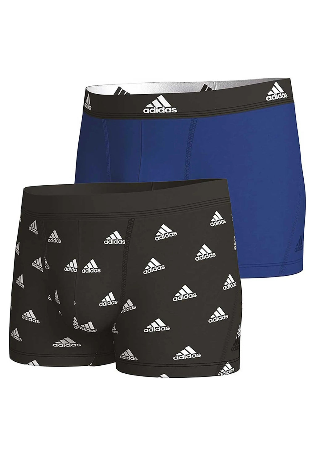 BIPACK BOXERS ADIDAS AZUL/NEGRO ACTIVE FLEX COTTON