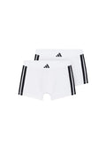BIPACK BOXERS ADIDAS BLANCOS ACTIVE FLEX COTTON 3 STRIPES PACK