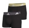 BIPACK BOXERS ADIDAS NEGROS ACTIVE FLEX COTTON PACK