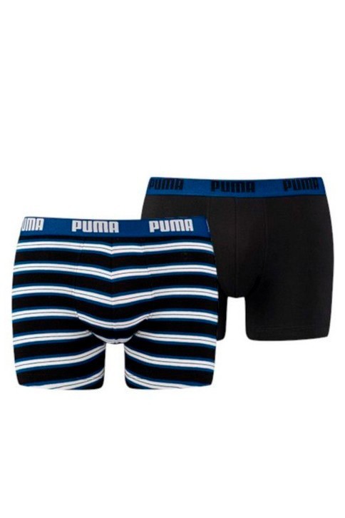 BIPACK BOXERS PUMA AZUL/NEGRO RAYAS