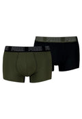 BIPACK BOXERS PUMA KAKI/NEGRO EVERYDAY TRUNK
