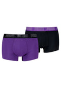 BIPACK BOXERS PUMA MORADO/NEGRO EVERYDAY TRUNK