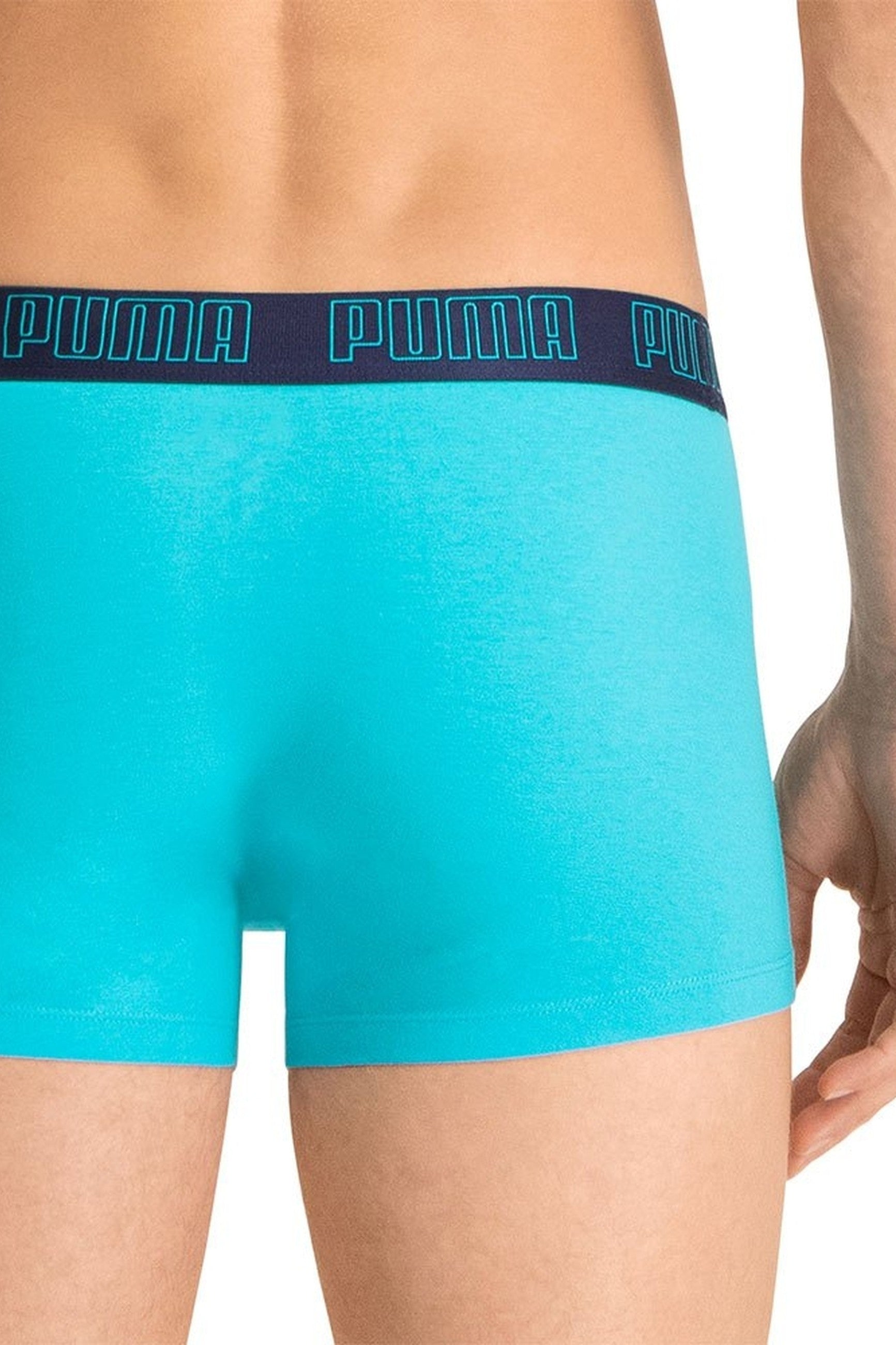 BIPACK BOXERS PUMA TURQUESA/MARINO BASIC TRUNK