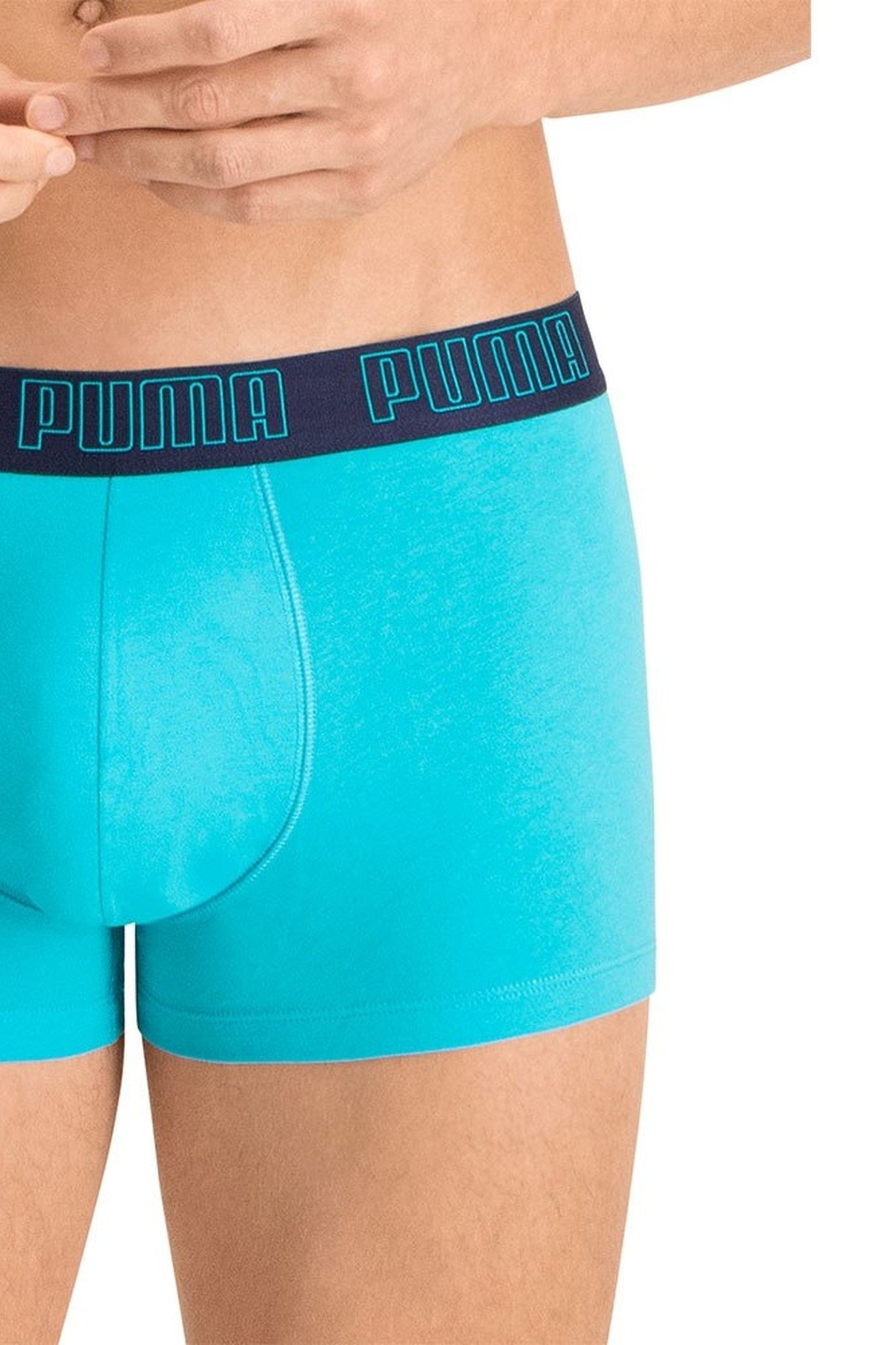 BIPACK BOXERS PUMA TURQUESA/MARINO BASIC TRUNK