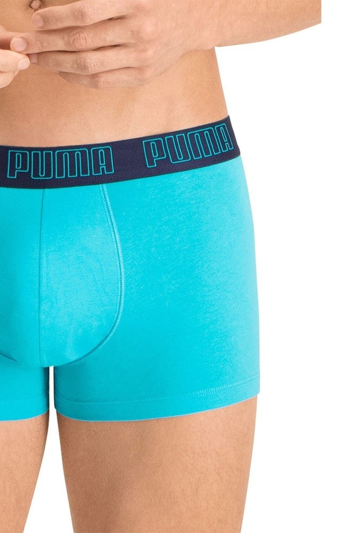 BIPACK BOXERS PUMA TURQUESA/MARINO BASIC TRUNK - AREA ZERO