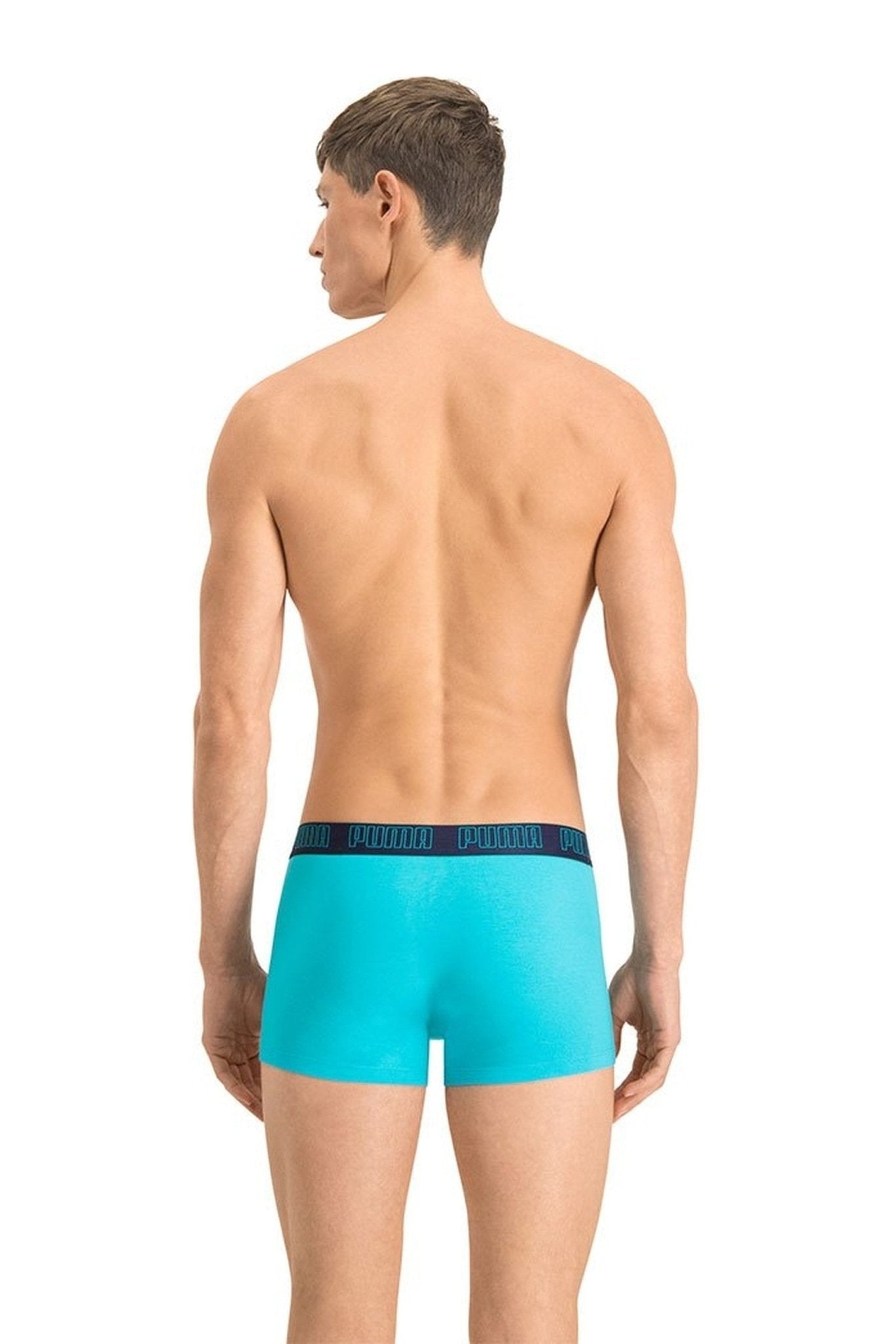 BIPACK BOXERS PUMA TURQUESA/MARINO BASIC TRUNK - AREA ZERO
