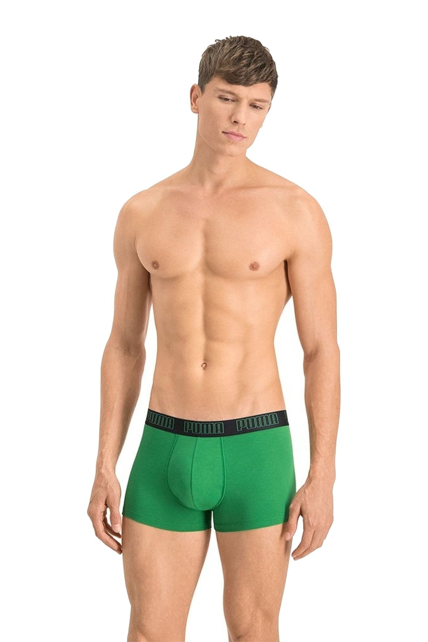 BIPACK BOXERS PUMA VERDE/NEGRO BASIC TRUNK - AREA ZERO