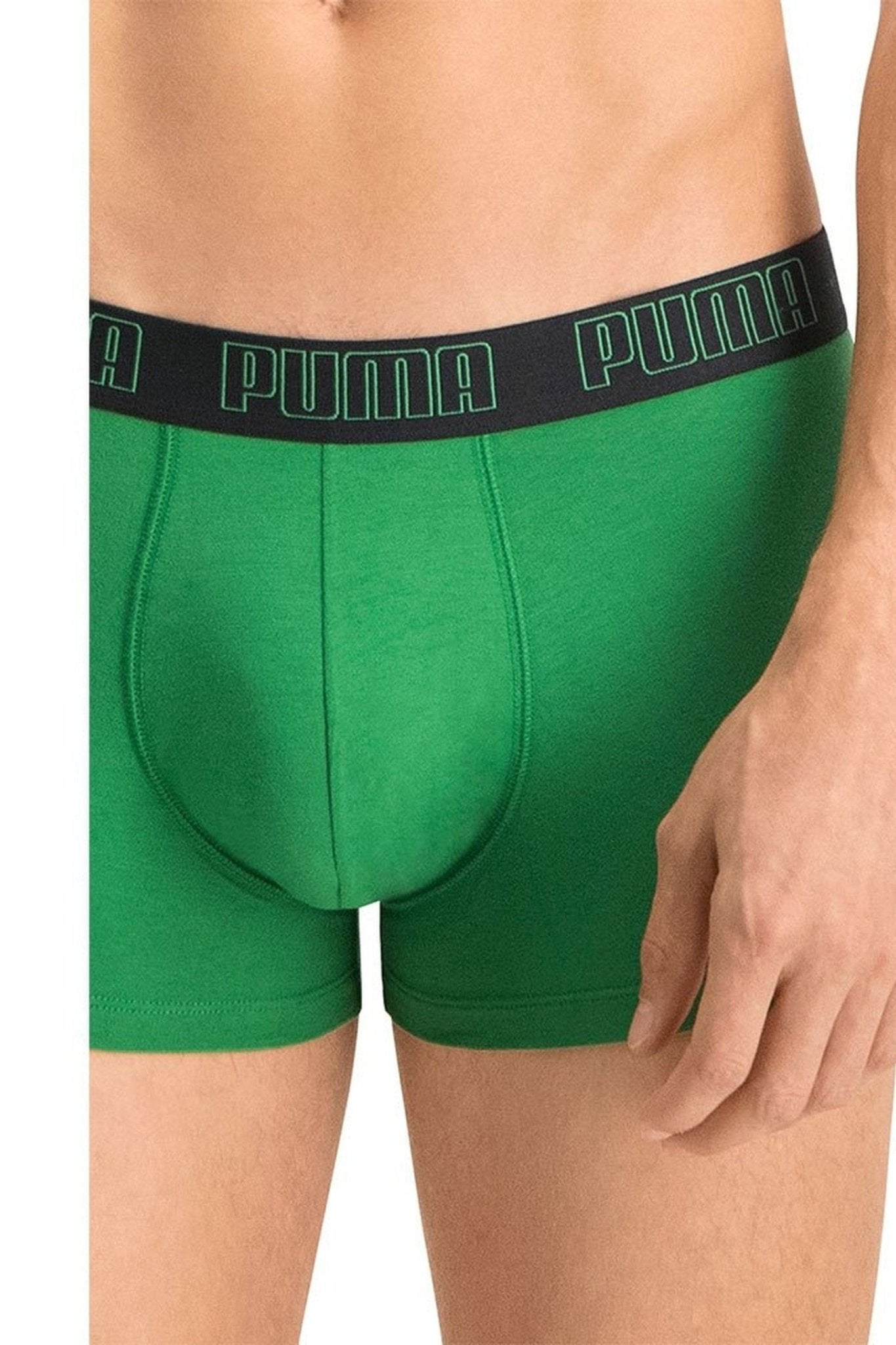 BIPACK BOXERS PUMA VERDE/NEGRO BASIC TRUNK - AREA ZERO