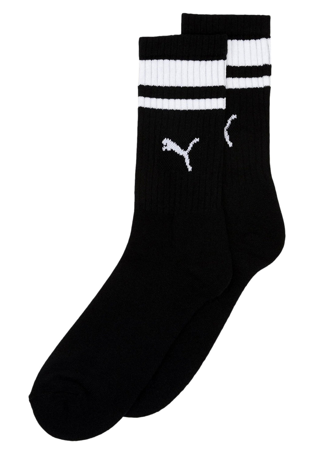 BIPACK CALCETINES PUMA NEGROS ALTOS LOGO BLANCO - AREA ZERO