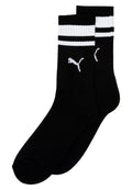 BIPACK CALCETINES PUMA NEGROS ALTOS LOGO BLANCO