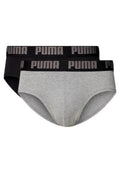 BIPACK SLIPS PUMA GRIS/NEGRO MEN EVERYDAY BRIEFS 2P