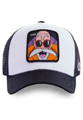GORRA CAPSLAB MAESTRO TORTUGA DRAGON BALL BORDADO VISERA CURVA MORADA BLANCA