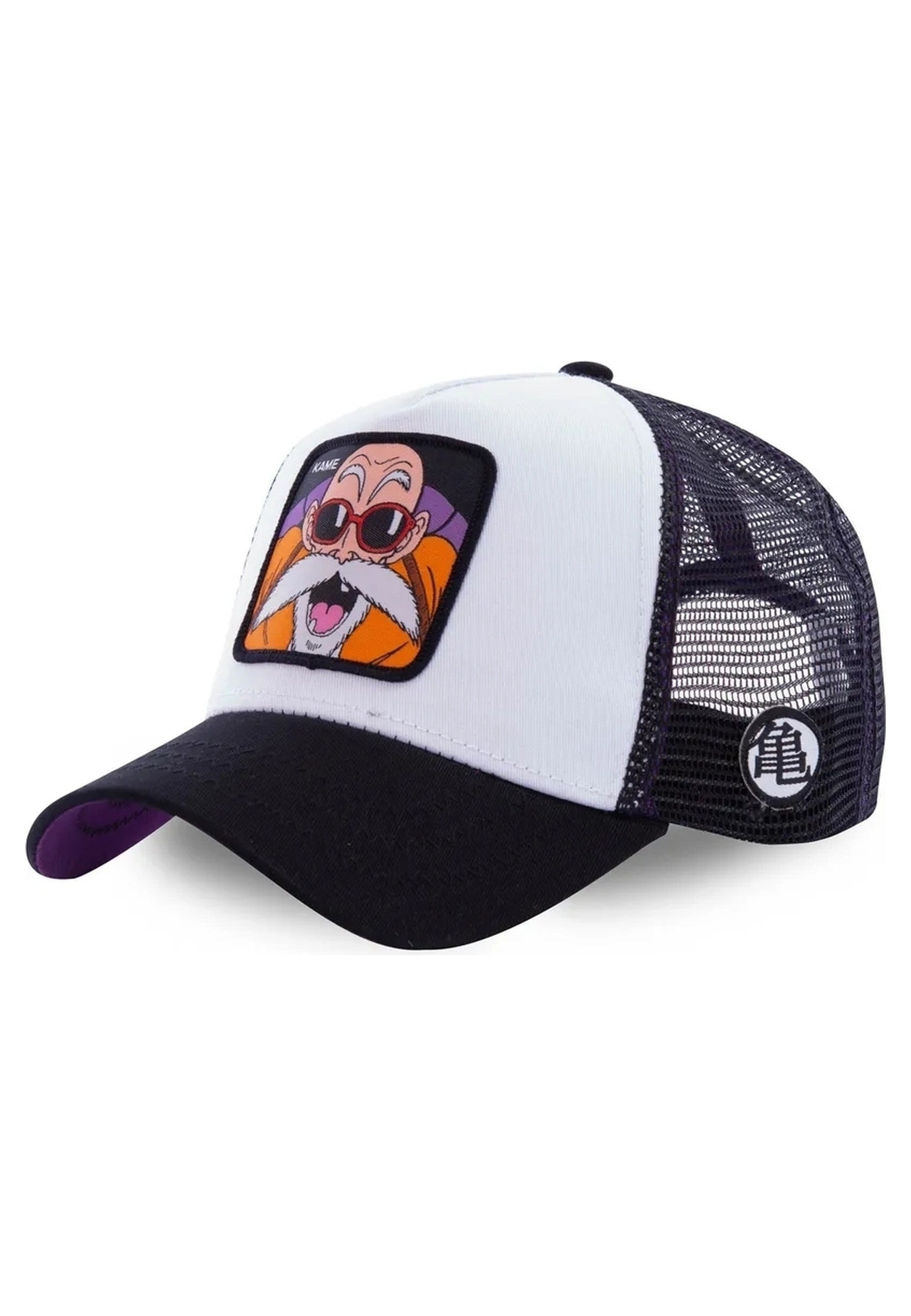 GORRA CAPSLABS MORADA/BLANCA MAESTRO TORTUGA BORDADO FRENTE VISERA CURVA