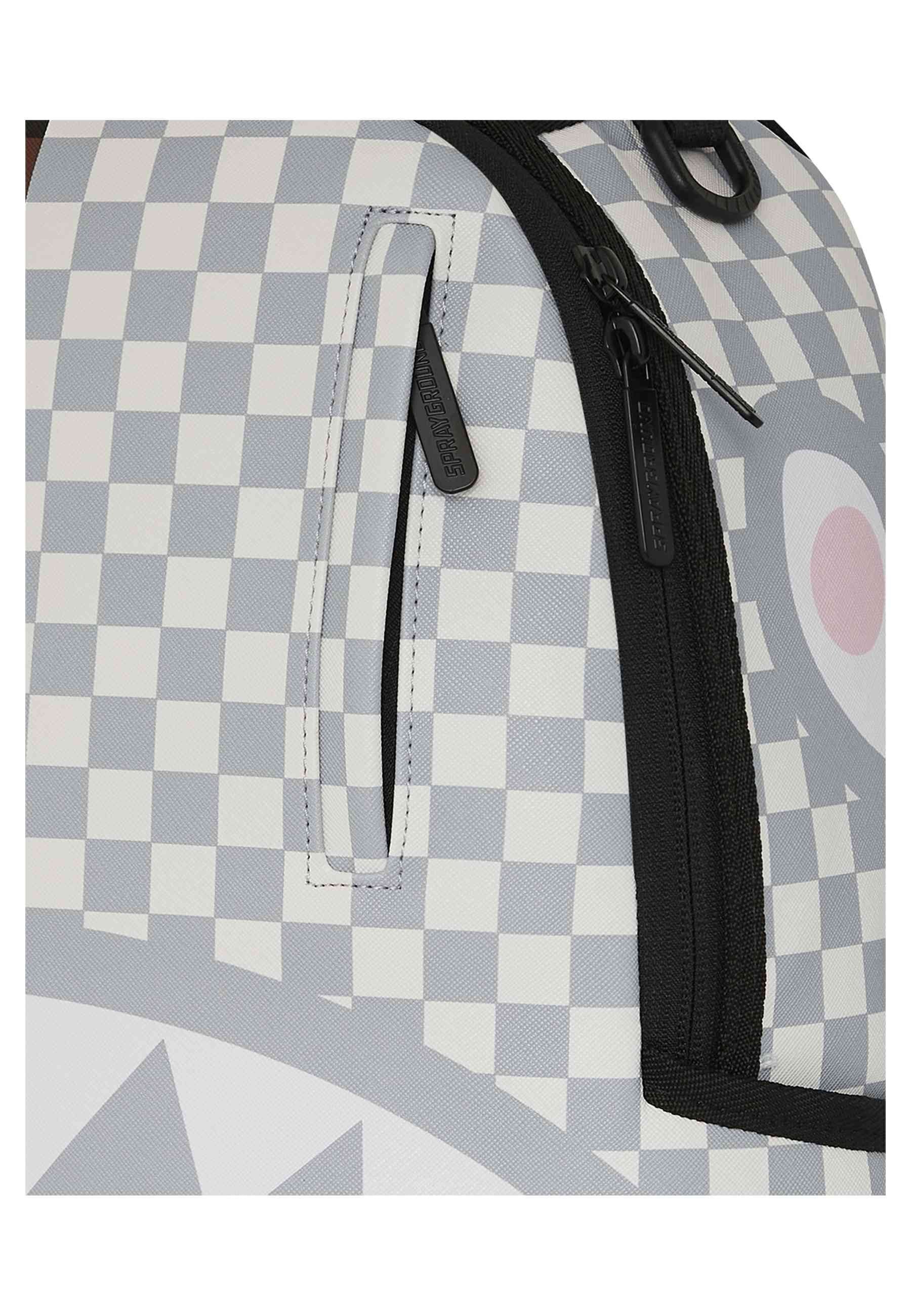 MOCHILA SPRAYGROUND MARRON/BLANCA SPLIT ROSE SHARK IN PARIS BACKPACK