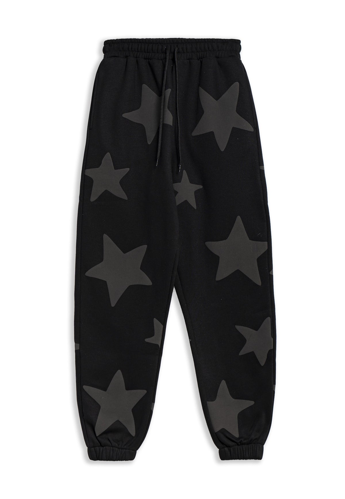 PANTALON NEGRO/BLANCO FALLING STARS JOGGER