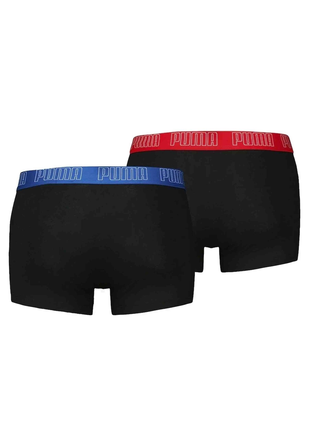 BIPACK BOXERS PUMA NEGROS/BLLUE-RED EVERYDAY TRUNK