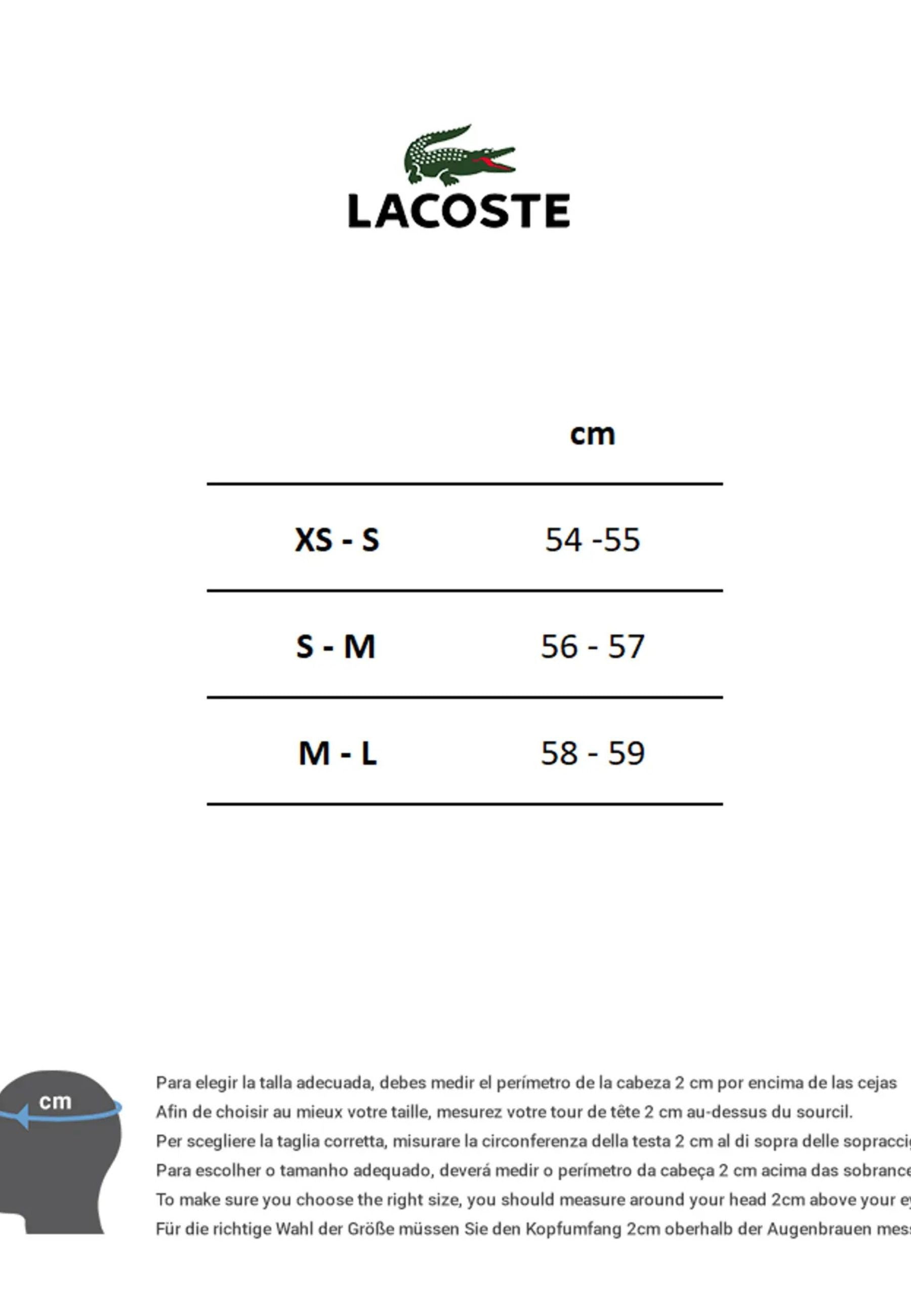 BOINA LACOSTE MARINO CLASSIC LOGO CANVAS CASQUETTE