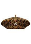 BOINA NEW ERA NEW YORK YANKEES LEOPARD BERET MARRON
