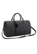 BOLSA DE DEPORTE OVER STREET NEGRA DAMERO CLASSIC BARREL