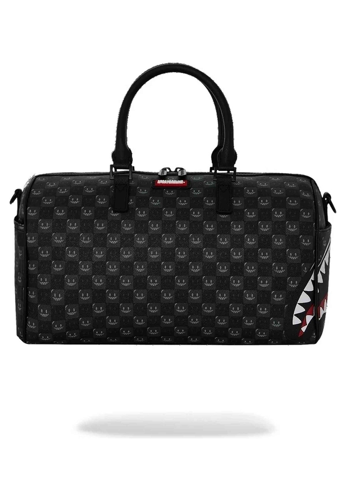 BOLSA DE DEPORTE SPRAYGROUND NEGRA SHARKS IN PARIS WTF BUBBLY BLACK CHECK MINI
