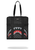 BOLSA SPRAYGROUND NEGRA 4AM RED SHARK CARRY ON DUFFLE BAG