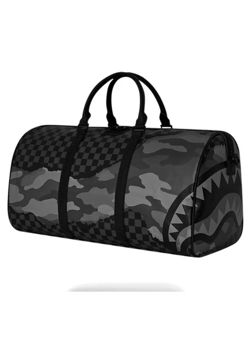 BOLSA SPRAYGROUND NEGRA SPLIT UP CAMO TEAR DUFFLE LARGE