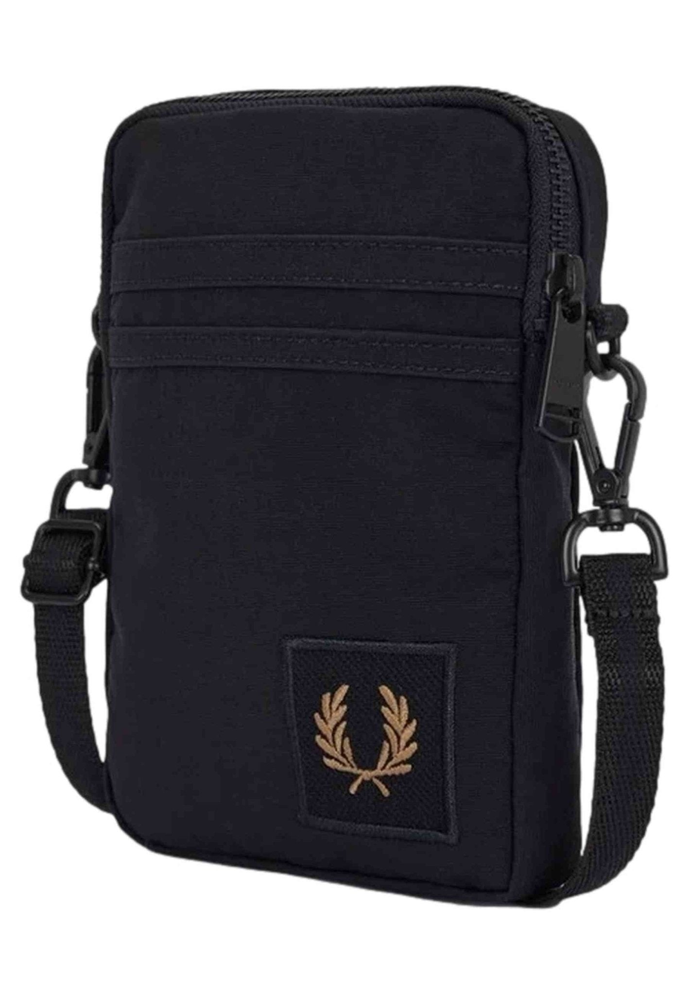BOLSO FRED PERRY NEGRO NYLON BADGE SMALL SIDE BAG - AREA ZERO