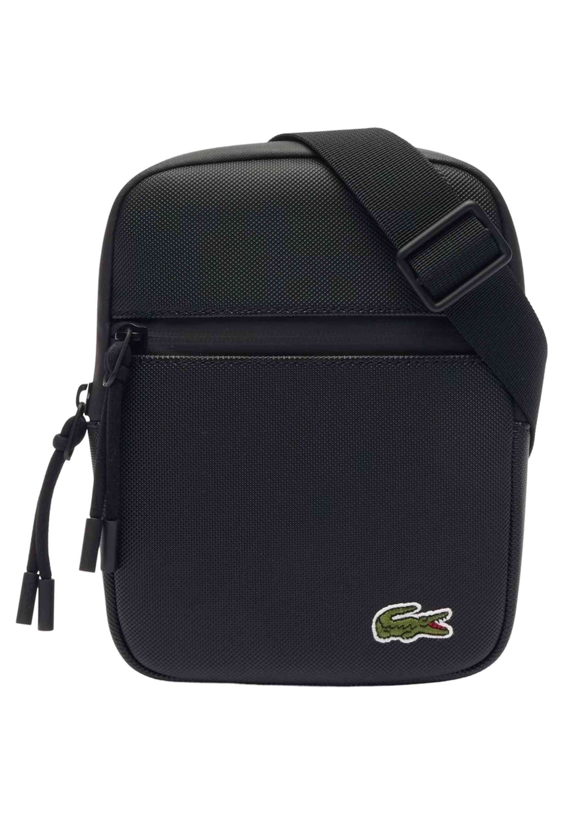 BOLSO LACOSTE LCST SLIMLINE MESSENGER BAG NEGRO