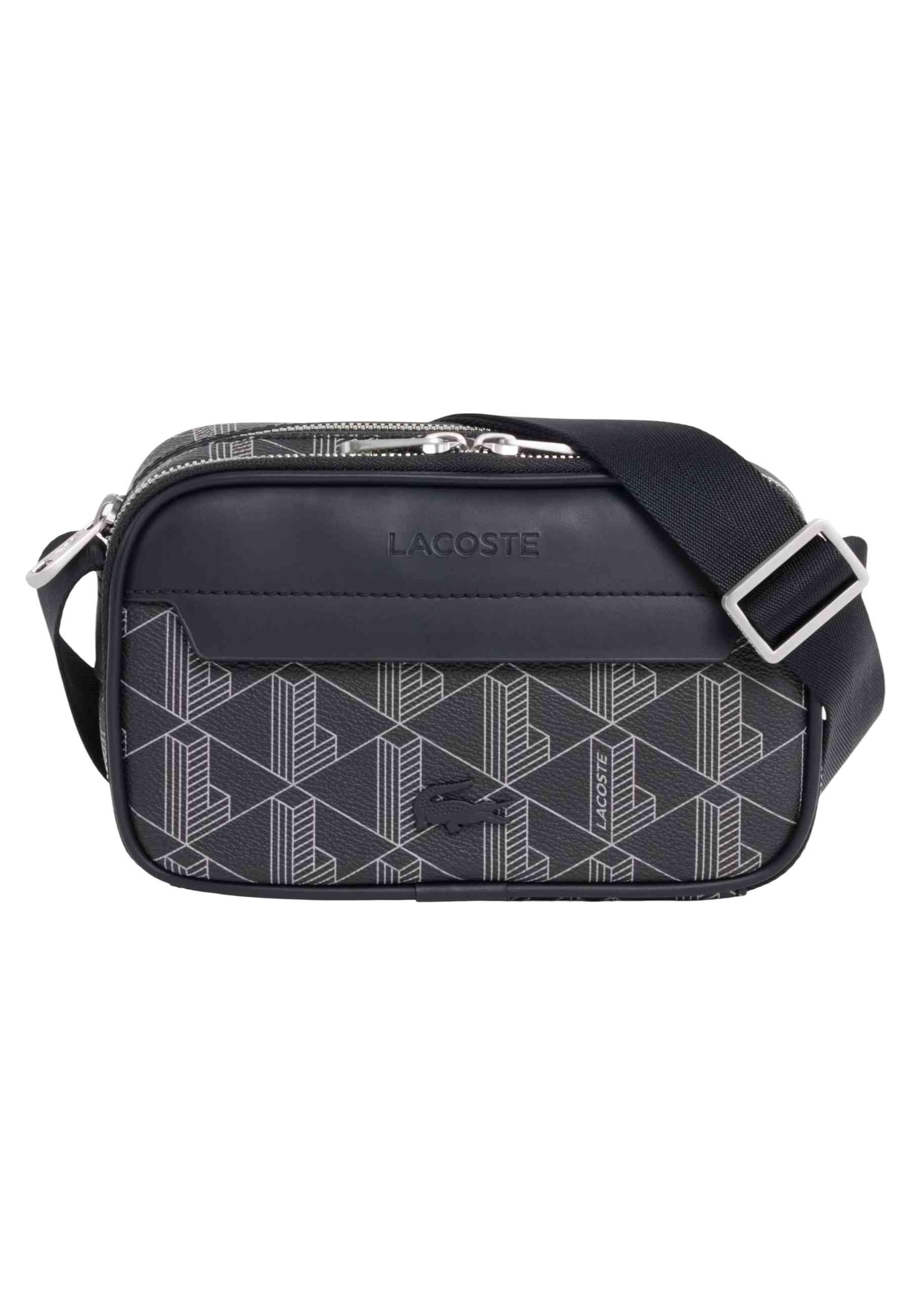 BOLSO LACOSTE MONOGRAM THE BLEND CAMERA BAG NEGRO