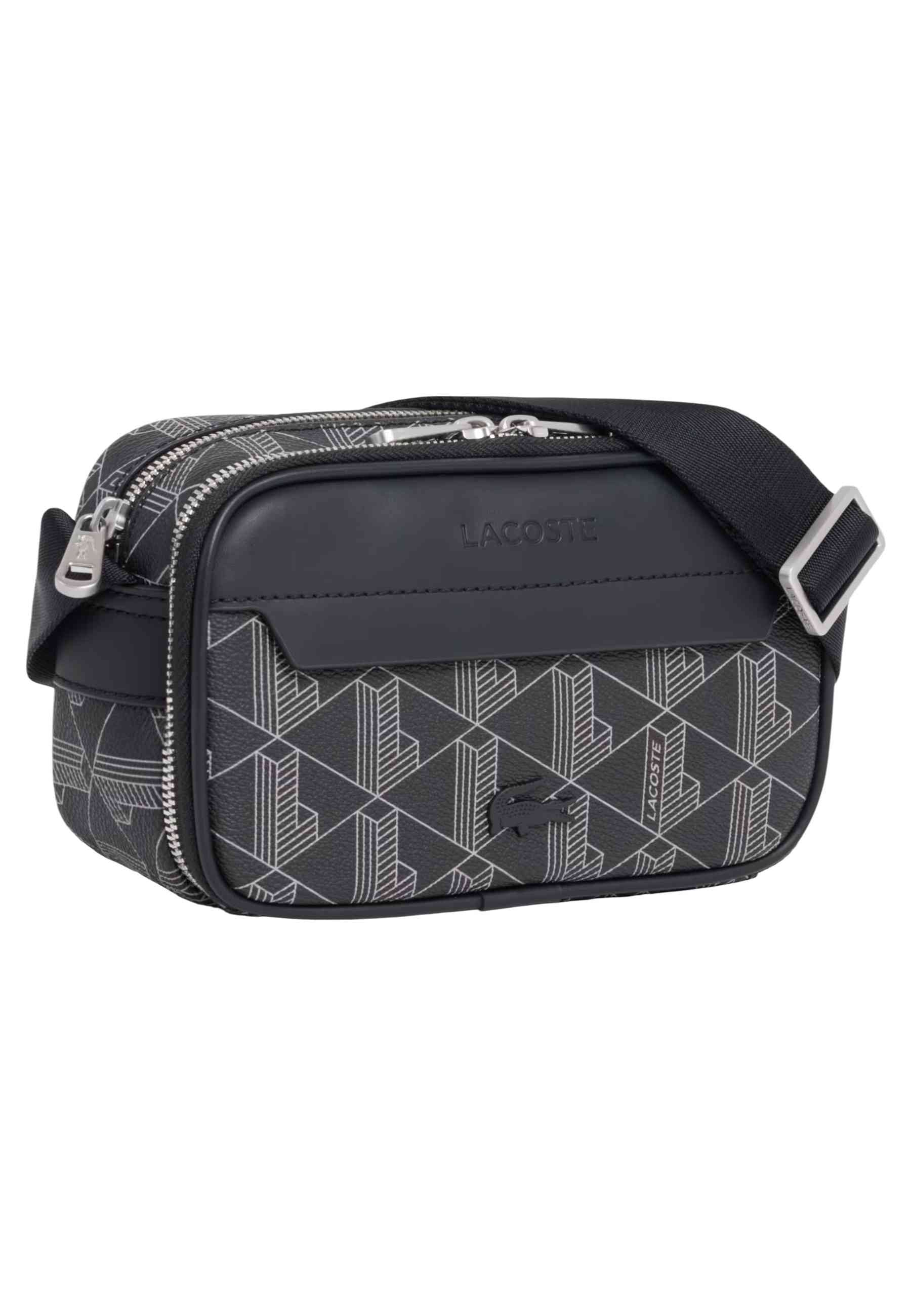 BOLSO LACOSTE MONOGRAM THE BLEND CAMERA BAG NEGRO
