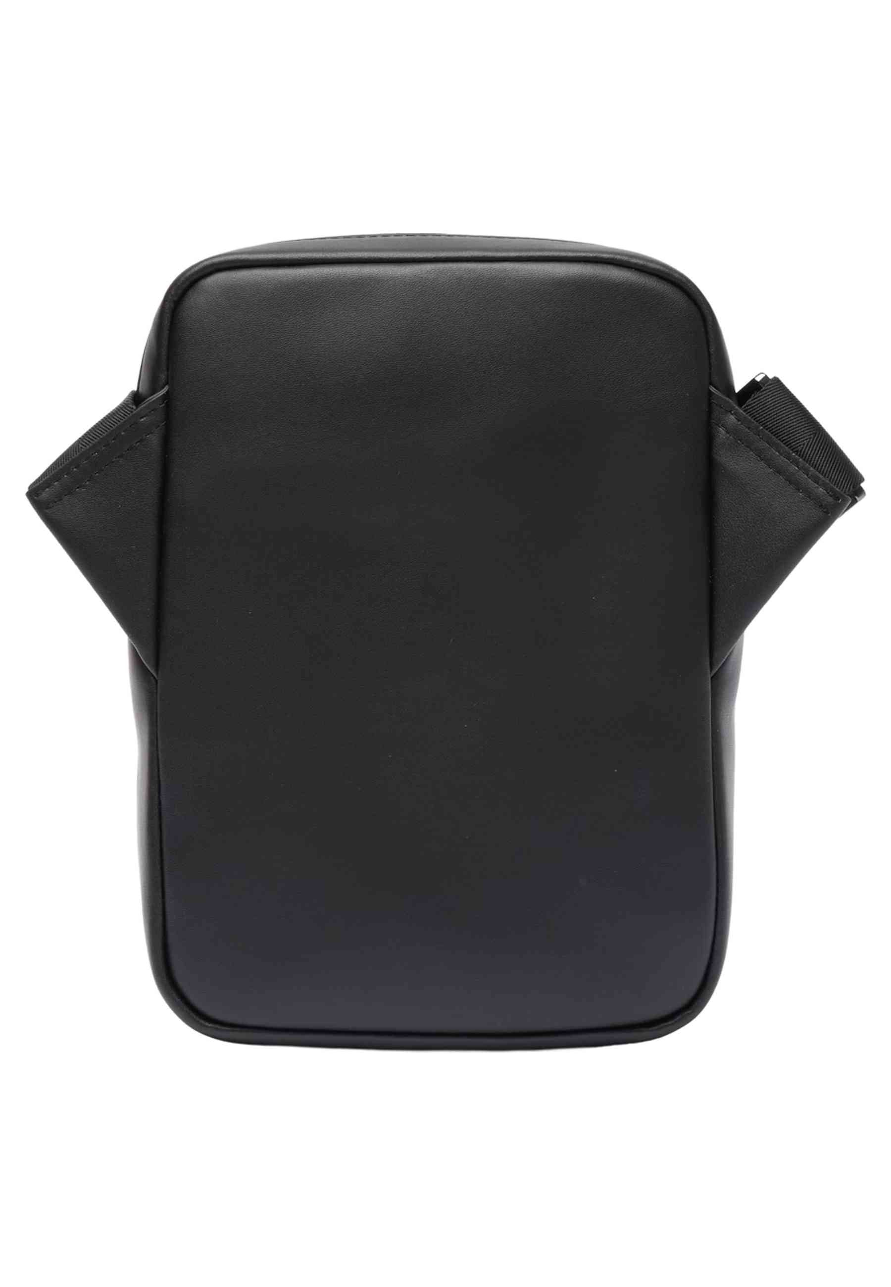 BOLSO LACOSTE NEGRO MONOGRAM MESSENGER BAG