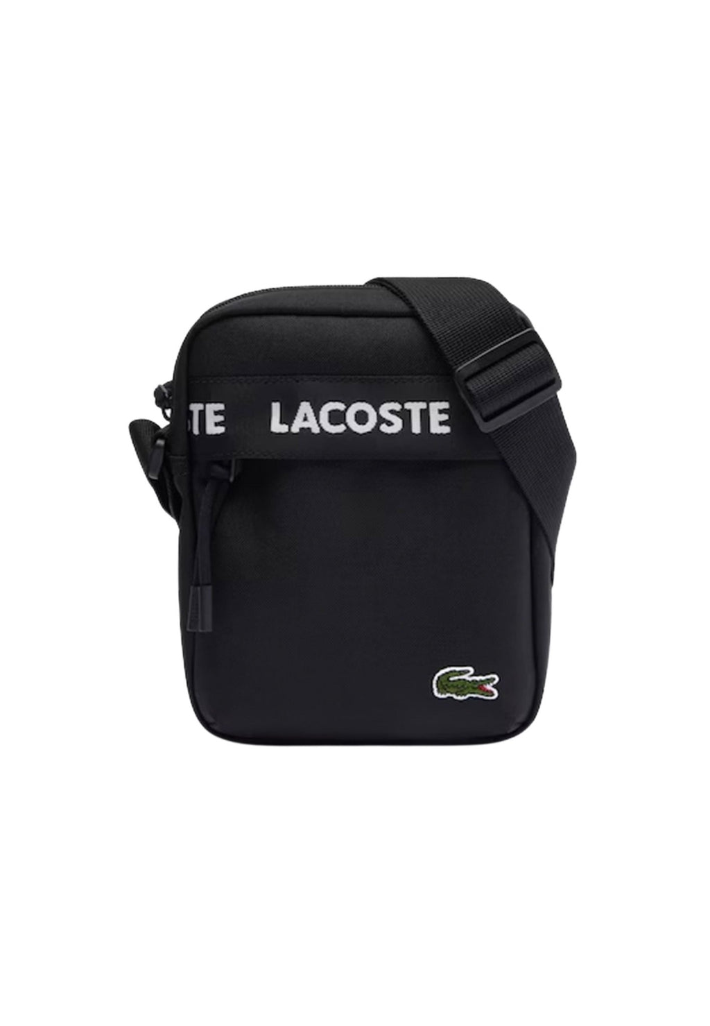 BOLSO LACOSTE NEGRO NEOCROC SHULDER BAG - AREA ZERO