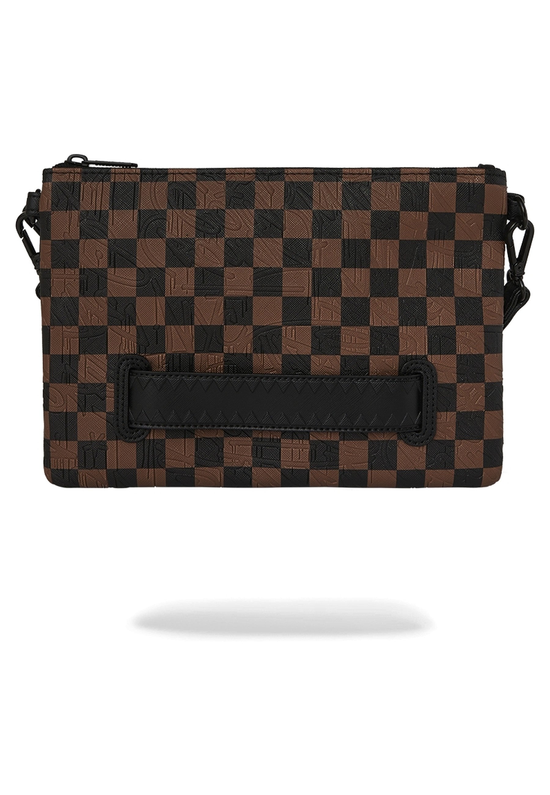 BOLSO SPRAYGROUND MARRON EMBOSS CROSSOVER CLUTCH