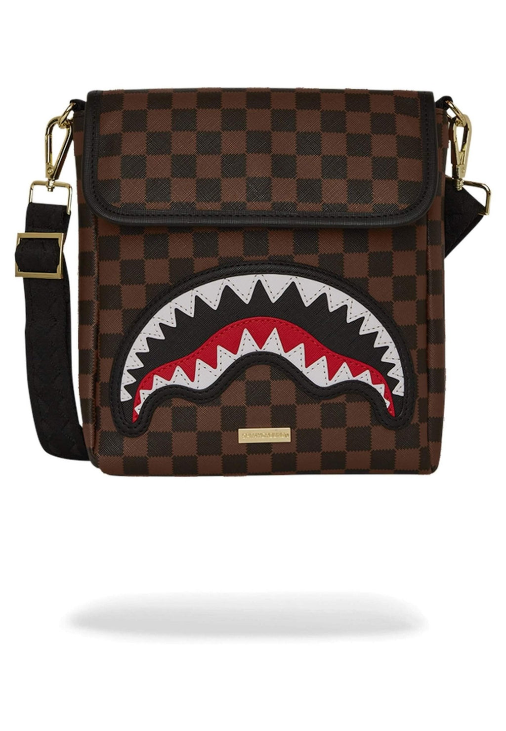 BOLSO SPRAYGROUND MARRON SAWTOOTH SHARKS IN PARIS MESSENGER SLING - AREA ZERO