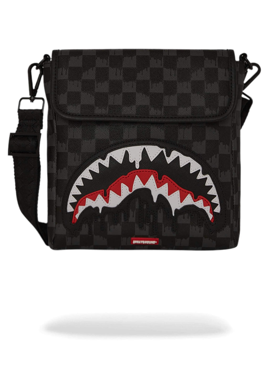 BOLSO SPRAYGROUND NEGRO DRIPPING SHARKS IN PARIS MESSENGER SLING