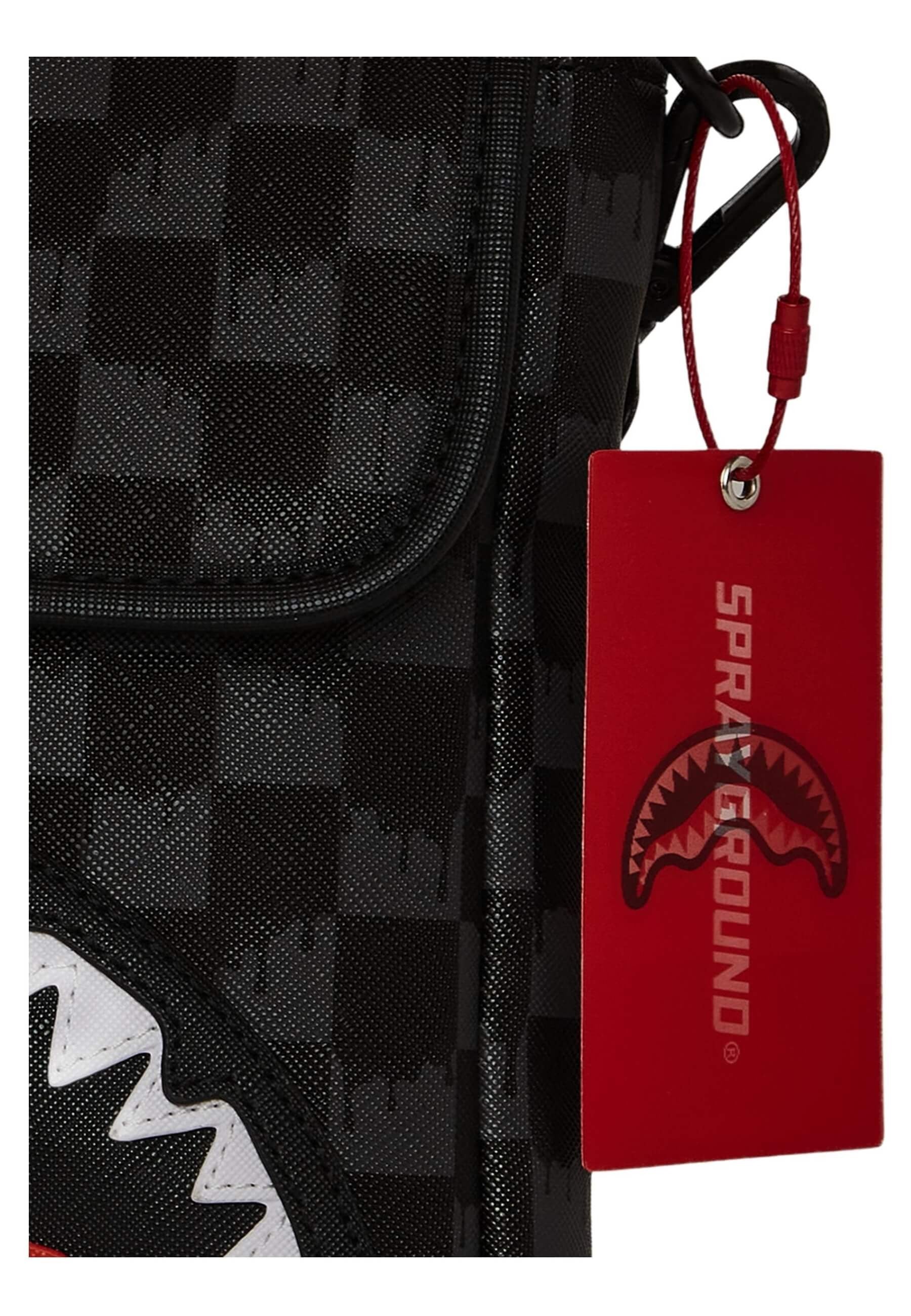 BOLSO SPRAYGROUND NEGRO DRIPPING SHARKS IN PARIS MESSENGER SLING