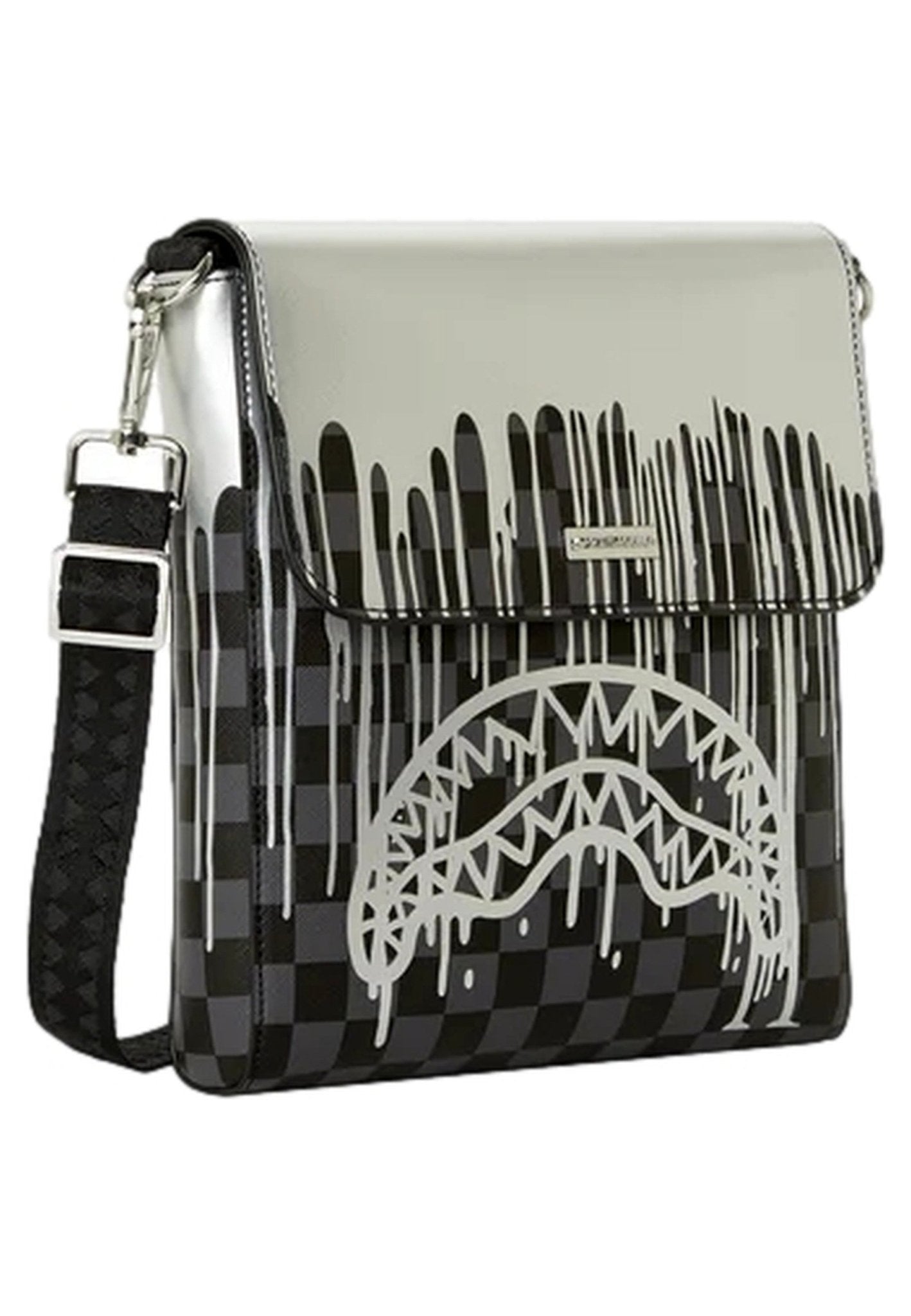 BOLSO SPRAYGROUND NEGRO METALLIC DRIPS MESSENGER BAG - AREA ZERO