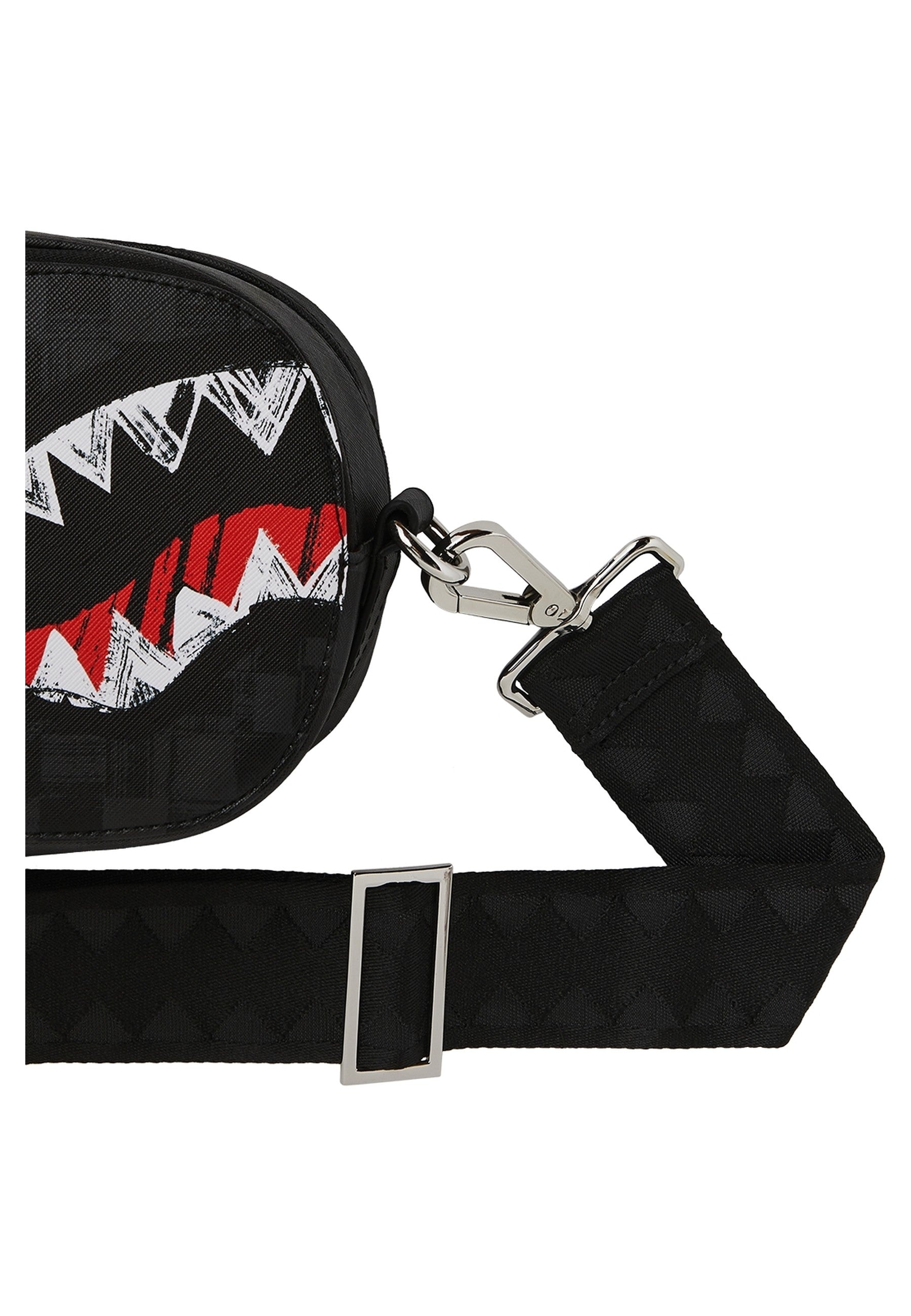 BOLSO SPRAYGROUND NEGRO SCRIBBLE SHARK BACKPACK SLING