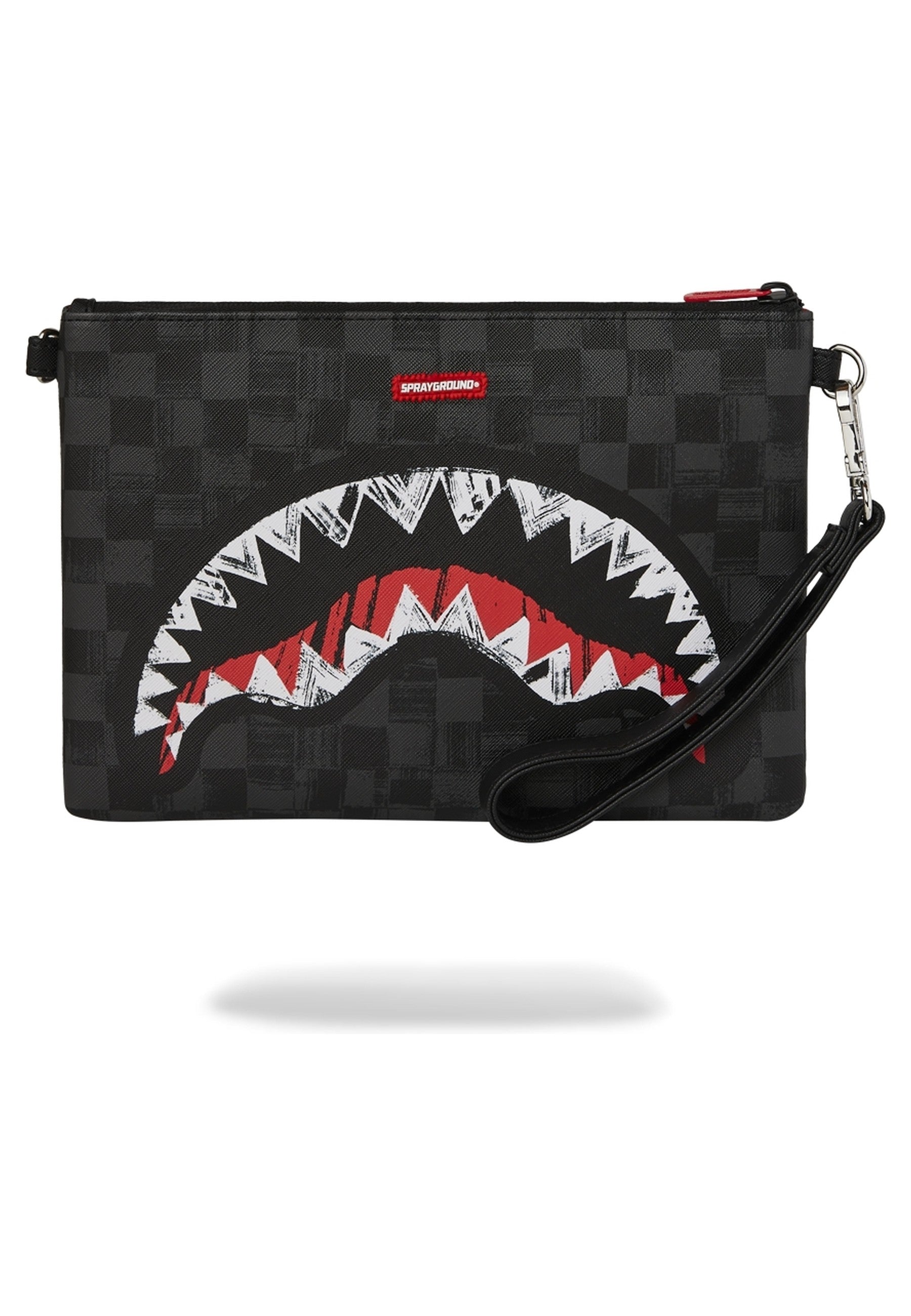 BOLSO SPRAYGROUND NEGRO SCRIBBLE SHARK CROSSOVER CLUTCH