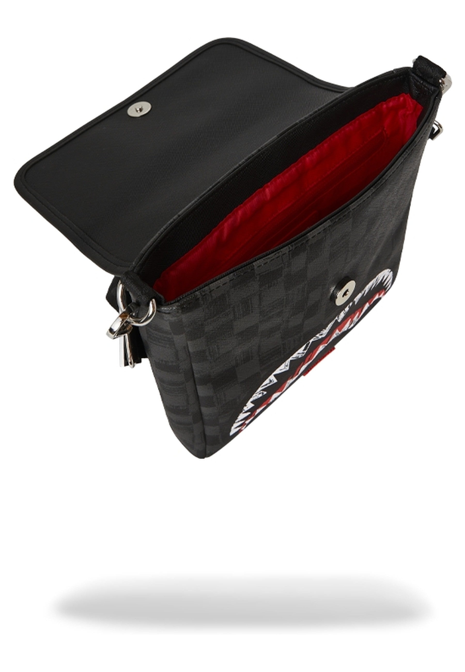 BOLSO SPRAYGROUND NEGRO SCRIBBLE SHARK MESSENGER BAG