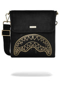 BOLSO SPRAYGROUND NEGRO THAT GOLD DRAP MESSENGER BAG