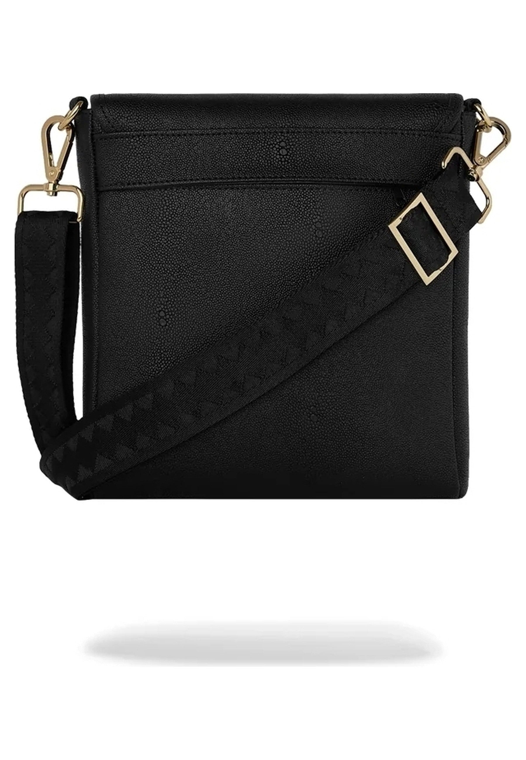 BOLSO SPRAYGROUND NEGRO THAT GOLD DRAP MESSENGER BAG
