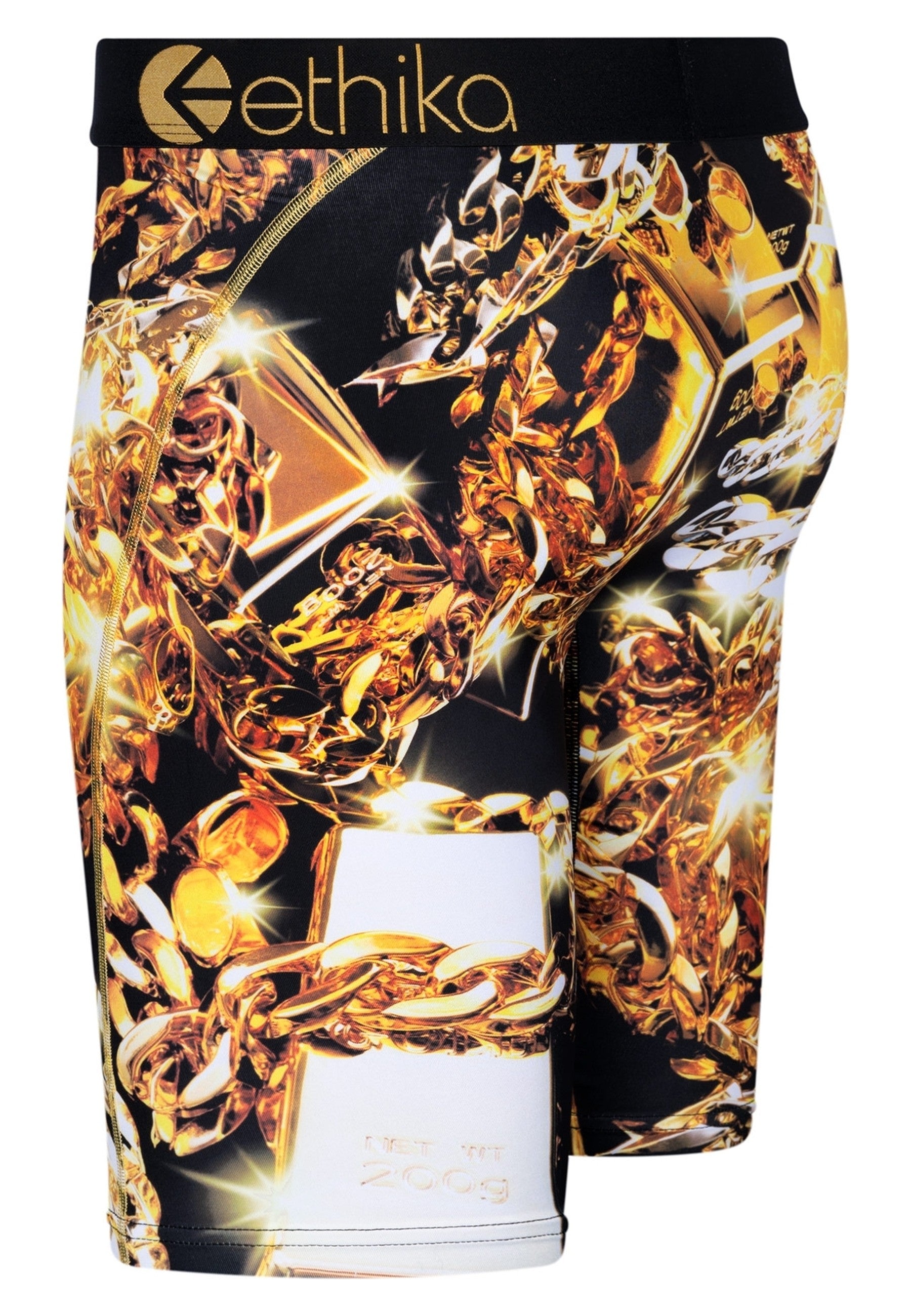 BOXER ETHIKA I GOT BARS BLACK/GOLD