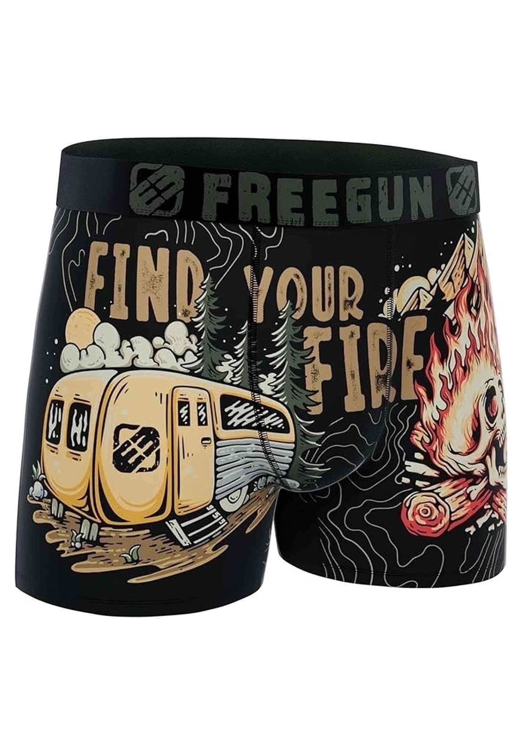BOXER FREEGUN AMARILLO FIREMAN STANDARD LENGHT TRUNK