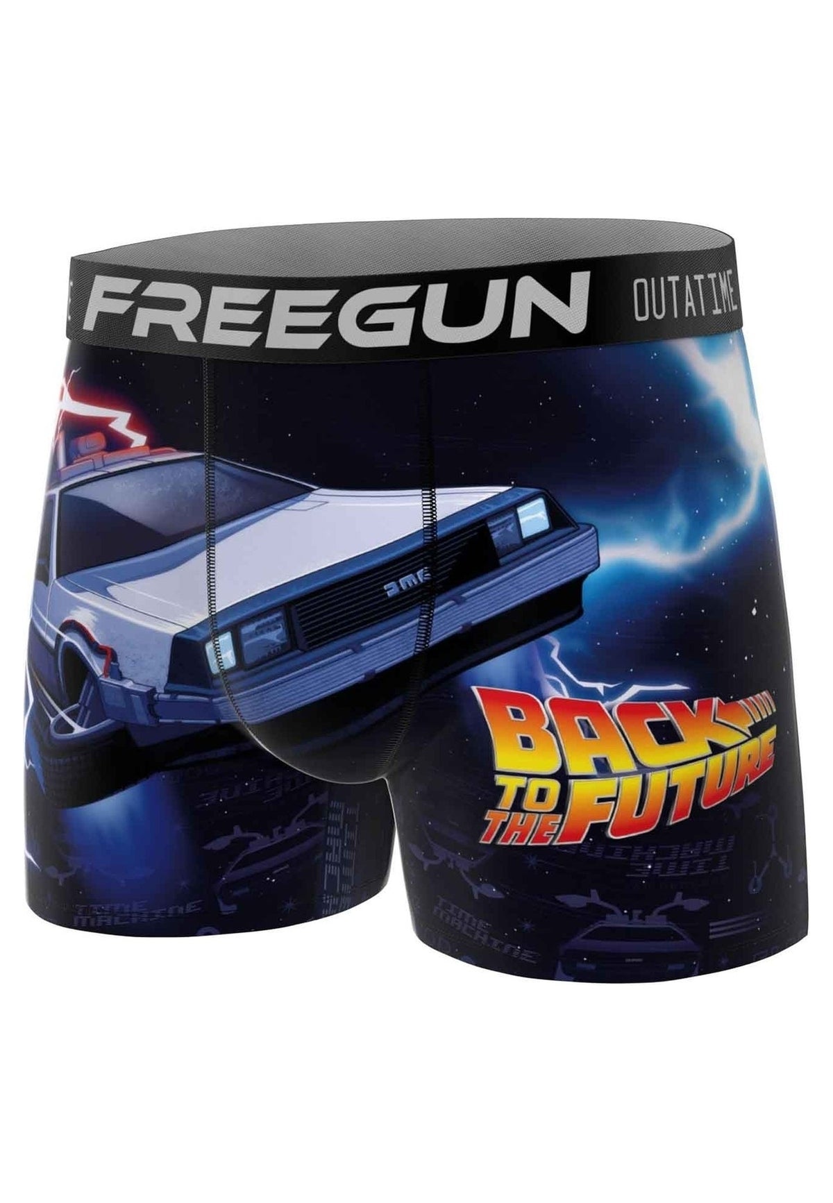 BOXER FREEGUN DELOREAN BACK TO THE FUTURE STANDARD LENGHT TRUNK